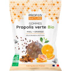 Propos'Nature Gommes Bio Propolis Verte Miel et Orange 45 g