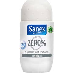 Déodorant Sanex en roll-on 50 ml. Zéro Invisible.