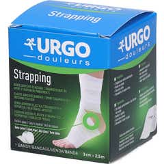 Urgo Strapping Bande Adhésive Élastique 2,5 m x 3 cm