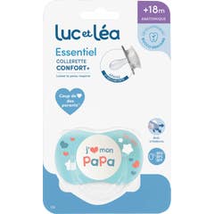 Luc Et Léa Sucette anatomique avec anneau J'aime mon papa 1 unité