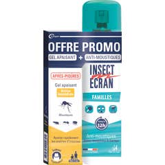 Insect Écran Pack Gel Anti-Piqûre 20g + Anti-Moustiques Famille 100ml