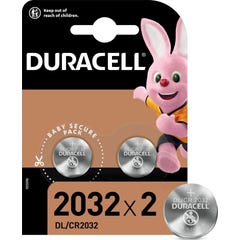 Duracell Pile Bouton 2032 Lithium 2