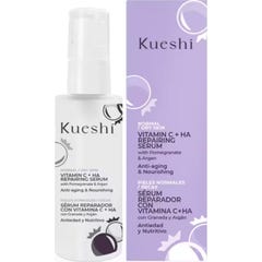 Kueshi Sérum Réparateur Vitamine C + HA Grenade et Argan 30 ml