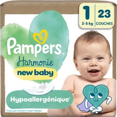 Pampers Harmonie New Baby Pañales Talla 1 2-5 kg 23 uds