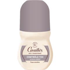 Cavaillès Déodorant Anti-Transpirant Jasmin Ambré 72H Roll-on 50 ml
