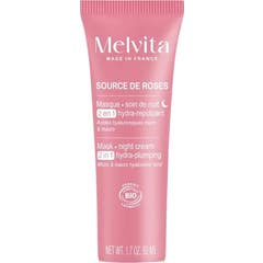 Melvita Source de Roses Masque Nuit Hydra-Repulpant 50 ml