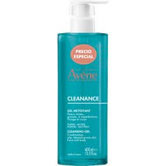 Avène Cleanance Gel Nettoyant Acné Peau Grasse 400 ml