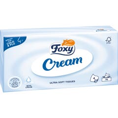 Foxy Tissues Faciaux Cream Peau Sensible 75uts