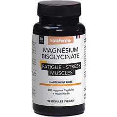 Nat&Form Bisglycinate de Magnésium 300mg + Vitamin B6 90 Gélules