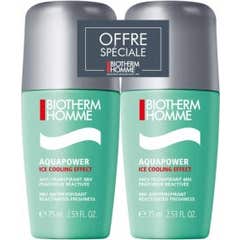 Biotherm Homme Aquapower Anti-Transpirant 48H 2x75ml