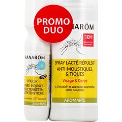 Pranarom Aromapic Pack Spray Leche Repelente 100 ml + Roller 15 ml