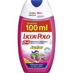 Licor del Polo Junior 2 en 1 Fraise Gel Dentifrice 100ml