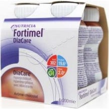 Nutricia Fortimel Diacare Chocolat Bouteille 200ml lot de 4