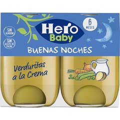 Hero Baby Bonne Nuit Légumes à la Crème 2x190 gr