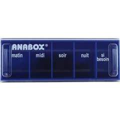Anabox Pilulier Jour Bleu Foncé 1ut