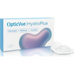 Opticvue Hydroplus Lentilles Contact Mensuel 3 Unités