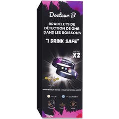 Docteur B Bracelet de détection du GHB 2 unités