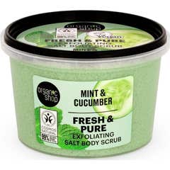 Organic Shop Fresh & Pure Gommage Sel Menthe Concombre 250 ml