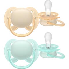 Philips Avent Sucette Eco Ultra Soft 0-6M 2 uts