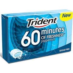 Trident 50 Minutes Fraîcheur Menthe Chewing Gum 20g