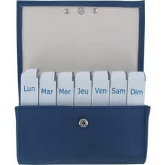 Pilbox Liberty Pilulier Semaniere Fauve Petrole