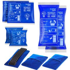 Boston Tech Remedy Sac de Gel Froid et Chaud avec Housse Multiposition 6 pcs