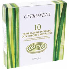 Roura Citronella Spiral Anti Mosquitoes Incense 10 unités