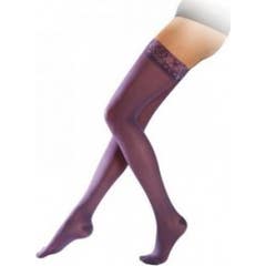 SIGVARIS DIAPHANE Bas auto-fixants Femme semi-transparent Contention Classe 2 Couleur - Brume, Taille - Medium M, Hauteur - Normal