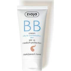 Ziaja Bb Crème Peau Grasse et Mixte Spf15 Teint foncé 50ml