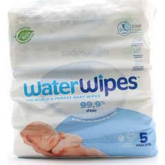 Waterwipes Lingettes Nettoyantes Bébé Biodégradables 5X60 1ut
