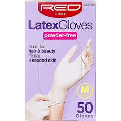 Red By Kiss Powder Free Latex Gloves M 50uts