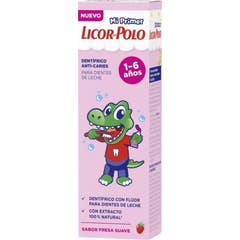 Licor del Polo Junior 1-6 Ans Fraise Dentifrice 50ml