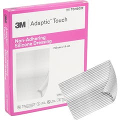 Pansement silicone non-adhérent Adaptic Touch 7,6x11cm 10uds