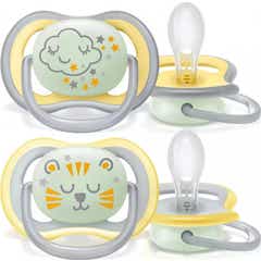Philips Avent Ultra Air Night Time Sucette +18m 2 Unités