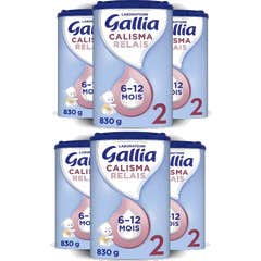 Gallia Calisma Relais Pack Lait Bébé 2 6-12M 6x830 g