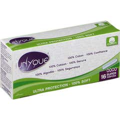 Unyque Tampon Périodique Coton Super 16 tampons