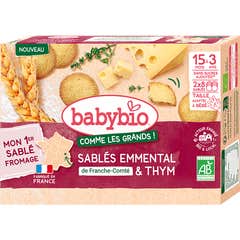 BabyBio Sablés Emmental de Franche Comté & Thym 72 g
