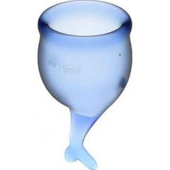 Satisfyer Feel Secure Menstrual Cup Kit Bleu Intense 15+20ml