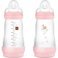 Mam Biberon Easy Start Anti-colique Rose Mat +2M 260 ml 2 Unités