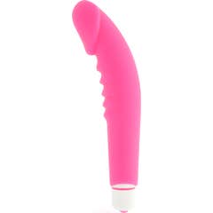 Dolce Vita Vibrateur de plaisir réaliste en silicone rose 1pc