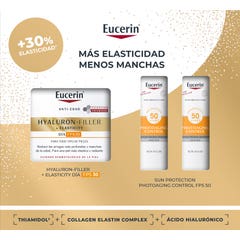 Eucerin Coffret Anti-Âge Hyaluron-Filler + Elasticity Crème De Jour SPF30 50ml + 2 Miniatures Photoaging Control SPF50+ 2x5ml