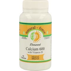 Natural Force Calcio 600mg Vitamina D 90caps