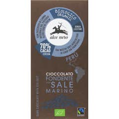 Alce Nero Chocolat noir au sel marin 50 g