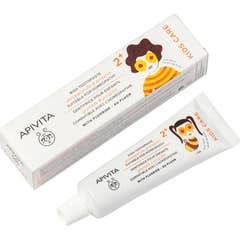 Apivita Kids 2+ Children's Dental Cream Fruit Flavor With Pomegranate And Pr