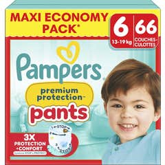 Pampers Premium Protection Pants Talla 6 13-19kg 66 uds