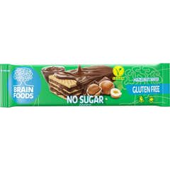 Brain Foods Wafer Noisette Sans Sucre Sans Gluten 40g