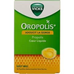 Vicks Oropolis Coeur Liquide 16 Pastilles
