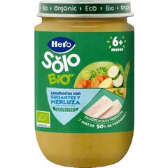 Hero Solo Bio Carottes avec Petits Pois et Merlu +6M 190 g