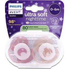 Philips Avent Sucette Soft Night Mix 1 unité