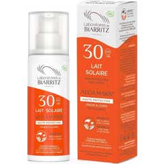 Les Laboratoires de Biarritz Algamaris Lait solaire SPF30 certifié Bio